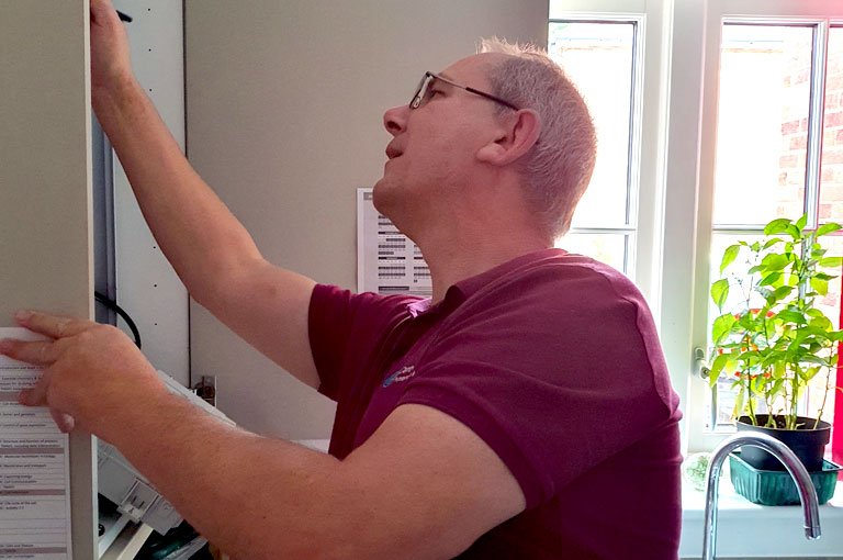 Brett Carey Working On A Boiler